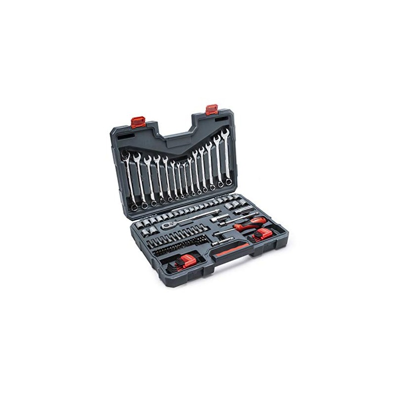 Crescent 128 Piece 3/8" Drive 12 Point Standard SAE/Metric Mechanics