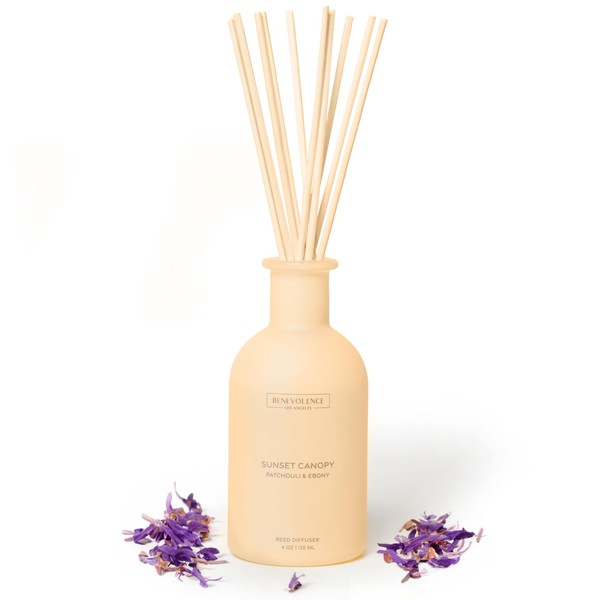 Benevolence LA Reed Diffuser for Home | Patchouli & Ebony