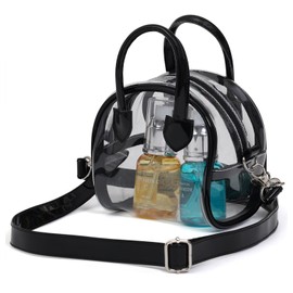 Astro 327-18 Clear Micro Mini Bag, Transparent Plastic Bag, PVC Bag, Clear Pouch, Handle, Shoulder Belt, Strap, Compact, Visible Contents, Makeup Pouch, Cosmetic Pouch, Small Items, Lip Holder,
