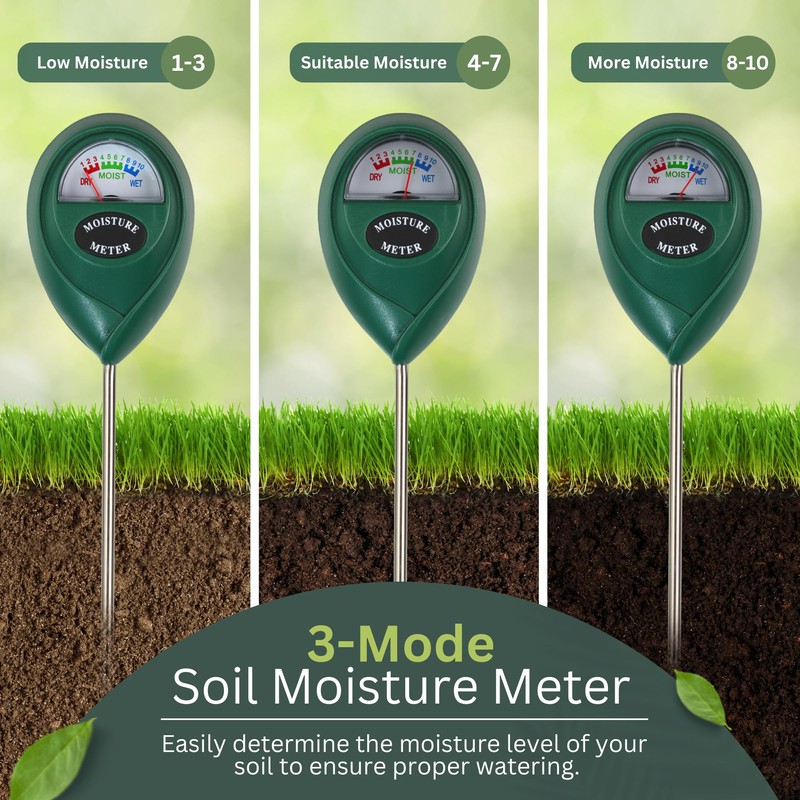 Premium Soil Moisture Meter for Indoor Plants - Accurate Plant