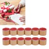 12Pcs Birthday Stamps Wooden Handle Assorted Style Clear Pattern Wooden