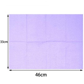 125 Blatt 46 x 33 cm Dentallätzchen, Wasserdichte Piercing Tattoo Papiertischdecken Clean Pad Serviette Tissue Lätzchen für die Zahnklinik, Lila