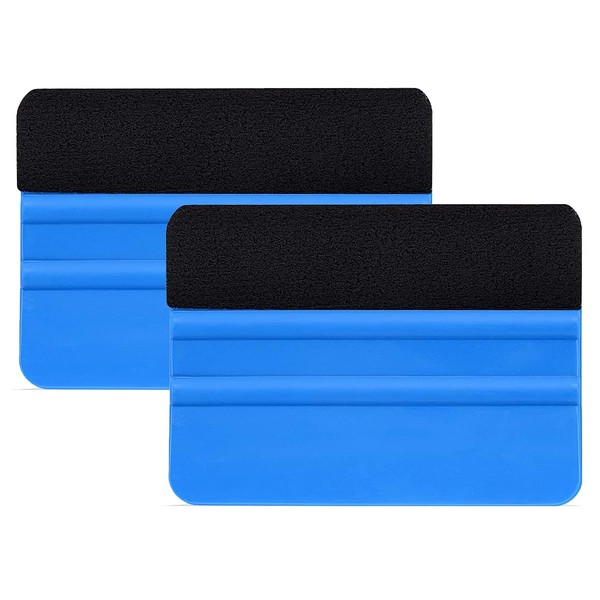 Movilideas Vinyl Scraper with Felt Protection (Pack of 2)