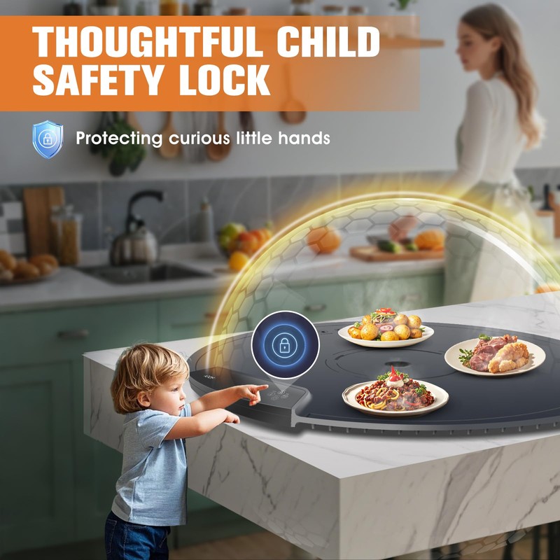 Upgraded Warming Mat for Food,Extra Large Food Warming Mat,Roll Up