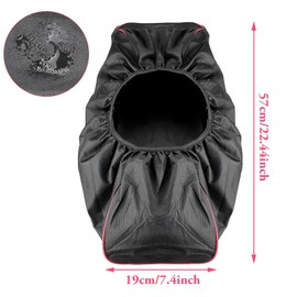 ZCYKJ Car Winch Cover Black Waterproof Dust Resistant Soft Winch Cover Fits 8-17lb Capacity for Trailers SUVs (Black)