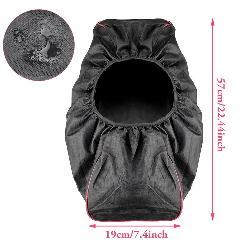 ZCYKJ Car Winch Cover Black Waterproof Dust Resistant Soft Winch