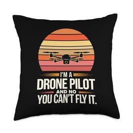 Drone Pilot for a Drone Pilot Throw Pillow