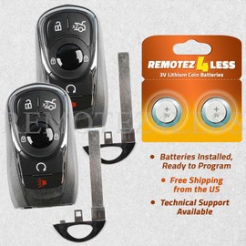 Remotez4less 2 For 2017 2018 2019 2020 Buick Lacrosse Replacement Remote Smart Car Key Fob