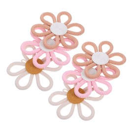 CIYODO 6pc Boys and Girls Room Decor Boho Floral Hand Woven Wall Art Decor Wall Hanging for Nursery Celebration