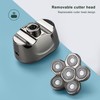 6 in 1 IPX6 Waterproof Electric Head Hair Shaver Automatic