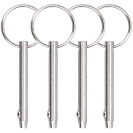 Quick Release Pin Bimini Top Pin, Diameter 5/6 Inch(8mm), Total Length 3 Inch(76mm), Effective Length 2.33 Inch(59mm), 316 Stainless Steel (4 Pack)