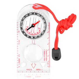 Vesaneae Navigation Compass, Expedition Compass, Orienteering Compass, Lightweight Hiking Compass, Acrylic Map Compass, Multifunctional Compass, Scout Compass for Hunting, Hiking, Activities, Camping