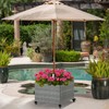 LEWIS&WAYNE Outdoor Umbrella Base with Fillable Planter Box Heavy Duty