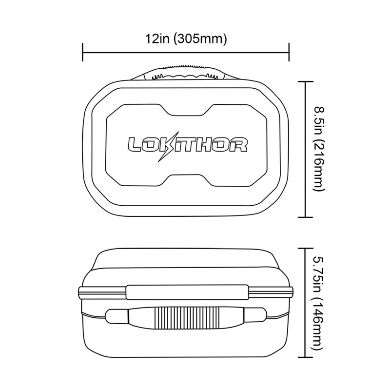 LOKITHOR JA-Series Bag EVA Protection Case for JA300/JA301/JA302/JA400/JA401/JA3000 Jump Starter