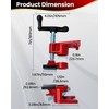 DUPDMKIN Pipe Clamps 3/4 inch 6 Pack Pipe Clamp with