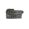 Nocona Ladies Studded Lizard Belt, Medium, Black