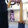 ENLACHIC 2Pcs Unicorn Print Chapstick Holder Keychain Clip-on Lip Balm
