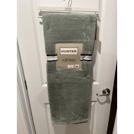 Hunter Plush Throw Blanket 50" x 70" Desert Sage Green Hunter Coco Flannel
