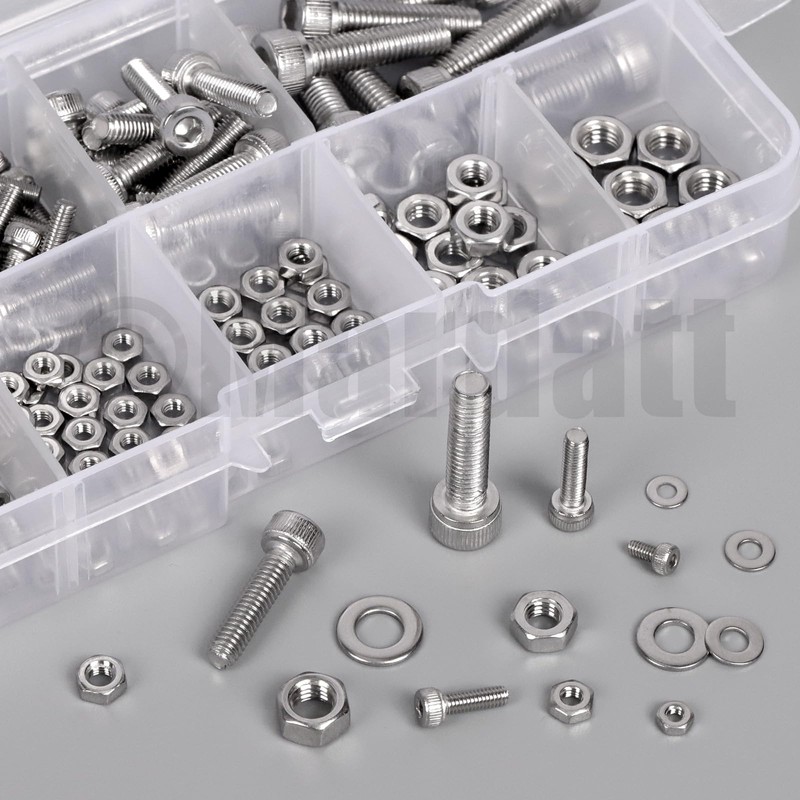 Mardatt 385 Pieces M2 M2.5 M3 M4 M5 Brass Threaded