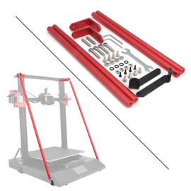 Zeberoxyz Juego de varillas de soporte rojo solo para impresora 3D CR-10S Pro/CR-10S Pro V2, piezas de suministro de impresora 3D para impresora 3D Creality CR-10S Pro/CR-10S Pro V2 (616 mm)