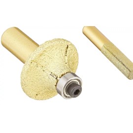 Roxx Straight Brazed Finger Bit and 3/16" router bit 1/2" Shank marble glass granite