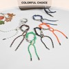 FREELYVE Cute Rope Keychain for Women Initial Letter Bag Charm