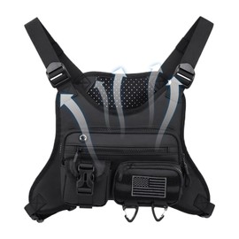 Running Chest Pack | Hiking Chest Pack Running Vest | Backpack Outdoor Gear Lightweight for Biking Jogging Cycling Runners Men Women Travel Camping Hunting Workout Gym