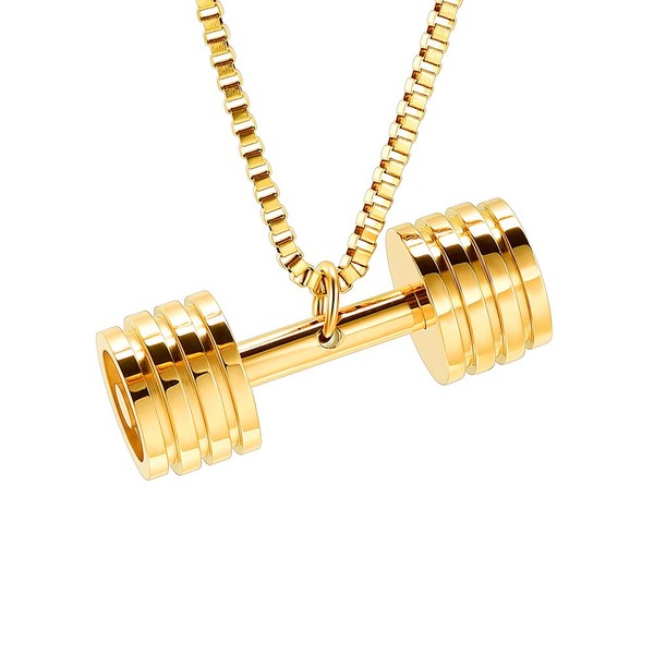 XSMZB Dumbbell Cremation Jewelry for Ashes Memorial Urn Necklace for