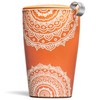 Tea Forte Chakra Double-Walled Ceramic Kati Cup with Removable Stainless