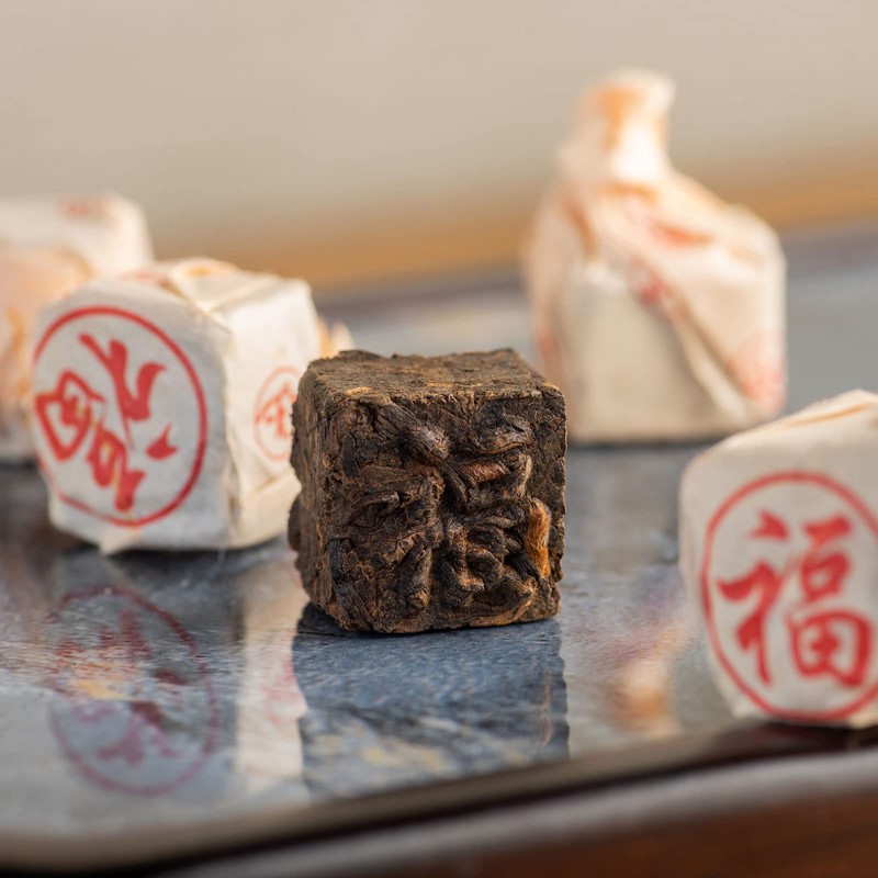 Teavivre Ripened Cube Tuocha Pu-erh Mini Brick Tea (3.5oz /