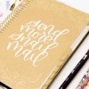 bloomdailyplanners bloom daily planners Contact Book, Gold Embroidery