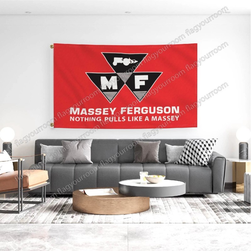 Massey Ferguson Tractor Flag 3x5 FT Banner MF Farm US
