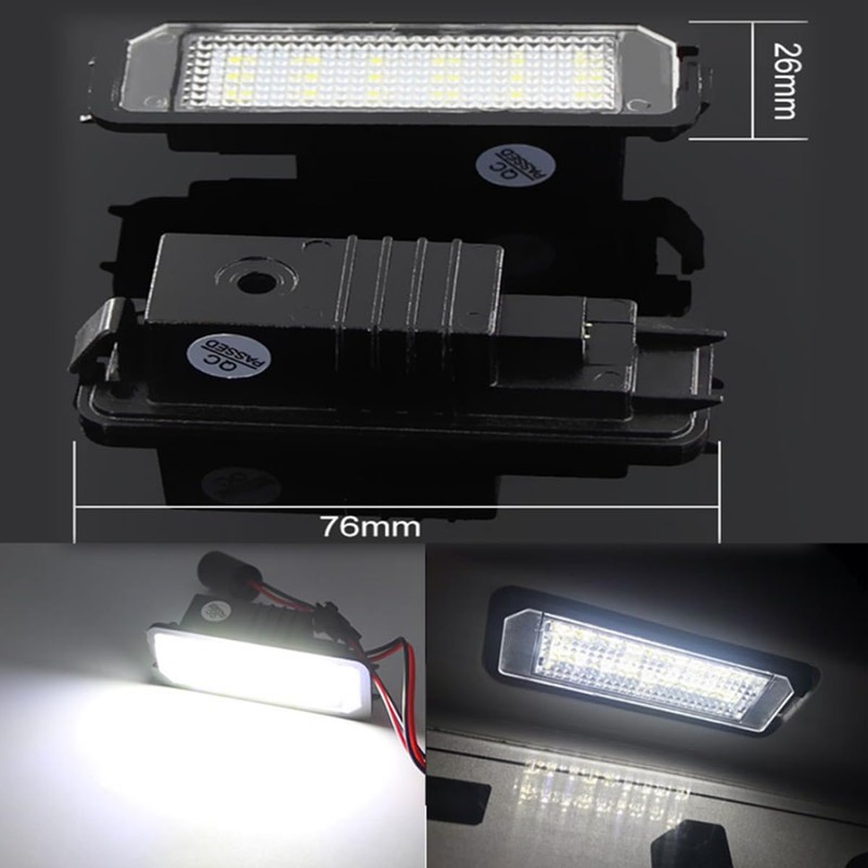 2pcs LED License Number Plate Light Lamp Canbus Compatible For
