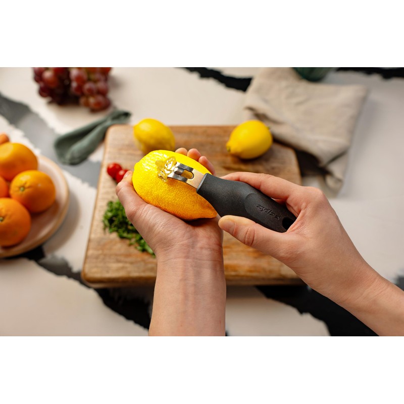 Zyliss 2 in 1 Zester, Citrus Grater/Zester with Coarse and