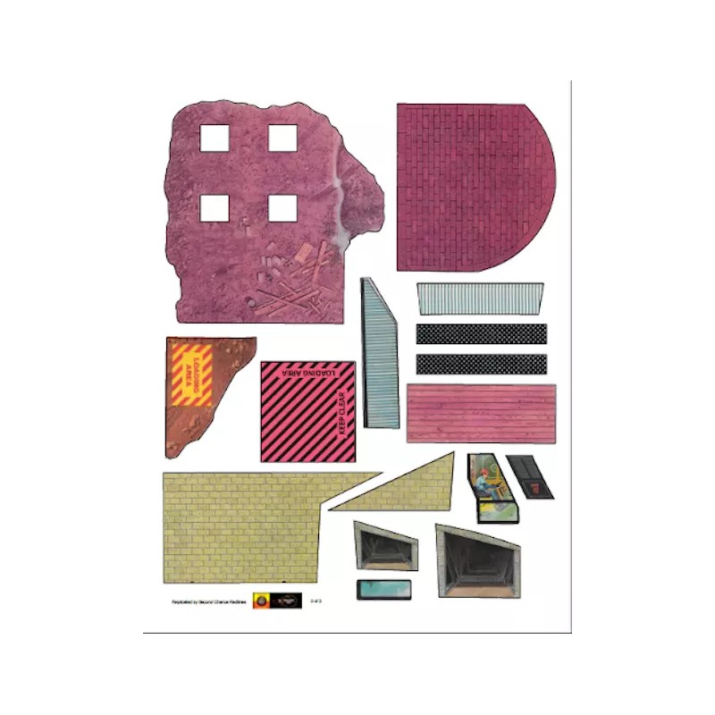 Hot Wheels "Sto & Go Construction Site" Replica Sticker Sheets