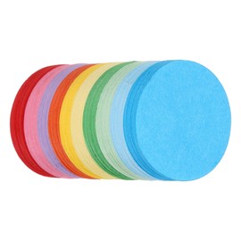 MECCANIXITY 400 PCS Circle Cutouts Paper, 1 Inch Round Cutouts 70gsm Circle Cardstock for DIY Crafts Classroom Bulletin Board Decoration,Assorted Colors