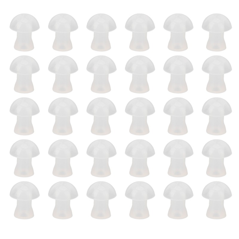 30pcs Hearing Amplifiers Eartips Soft Silicone White Accessories Replacement Earbud