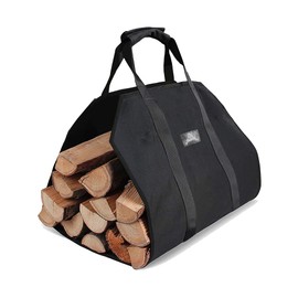 Firewood Carrier Wood Carrying Bag with Handle Heavy Duty Waxed Canvas Wood Carrier for Firewood