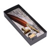 Feather Pen Exquisite Vintage Elegant Stainless Steel Smoothly Writing Wear