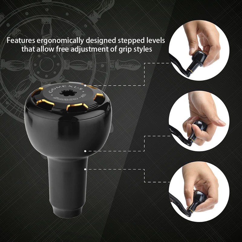 Gomexus A30 Aluminium Power Knob, Compatible with Daiwa Shimano Spinning