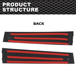 CNNELL Window Trim Left & Right Rear Door B Pillar Applique Compatible with Jeep Grand Cherokee 2011-2019