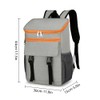 Large Capacity Insulated Cooling Backpack Waterproof Picnic Cooler Bag Blue