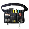 MOODKEY Tool Apron, 12.9x9Inch Garden Apron Adjustable Belt Utility Waist