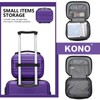 Kono Carry On Luggage Set Airline Approved Lightweight PC+ABS Carry
