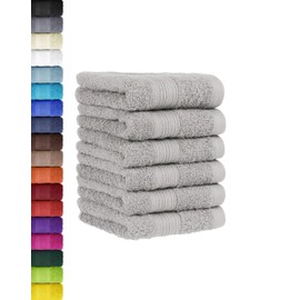 6-Piece Guest Towel Set in Many Colours 100% Cotton 30 x 50 cm