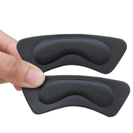 aoozleny 3 pairs Back of Heel Protectors Cushions for Men Women, Heel Pads Liner Cushions Inserts Grips Liner for Shoe Too Big, Prevent Heel Slip and Blister (Black)