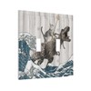 Spshian Hunting Flying Wild Ducks Double Toggle Light Switch Covers