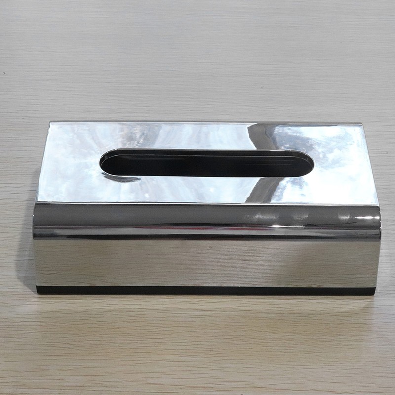Electroplate Tissue Box Holder Container Storage Organizer Napkin Case for