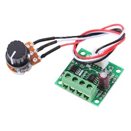 DC Motor Speed Controller, Low Voltage 1.8V to 15V 2A Motor Speed Controllers Regulator Control Module High Power Drive Module Adjustable Speed PWM Electronic Governor Modulator Potentiometer