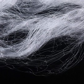 Completed Fishing Net,1m x 20m 3 Fingers Fishing Net with Float - Fish Trap Monofilament Small Mesh - Great Fishing Gear Gift for Anglers (White)